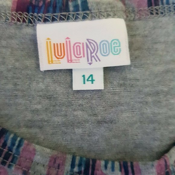 Lularoe Top Size 14 Girls Shirt Short Sleeve Simply Comfortable Style 20155200 - Picture 8 of 12
